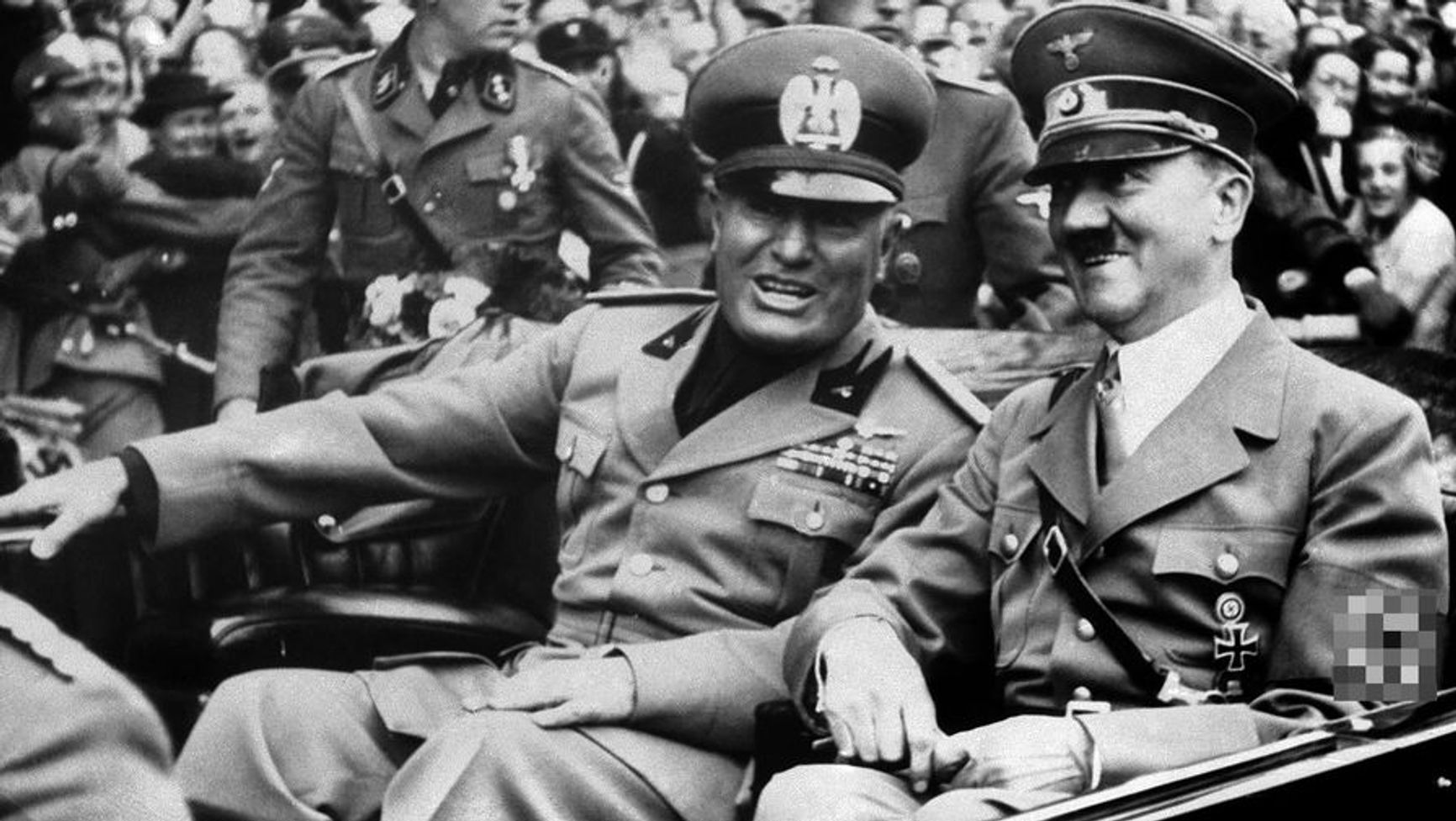 Benito Mussolini and Adolf Hitler